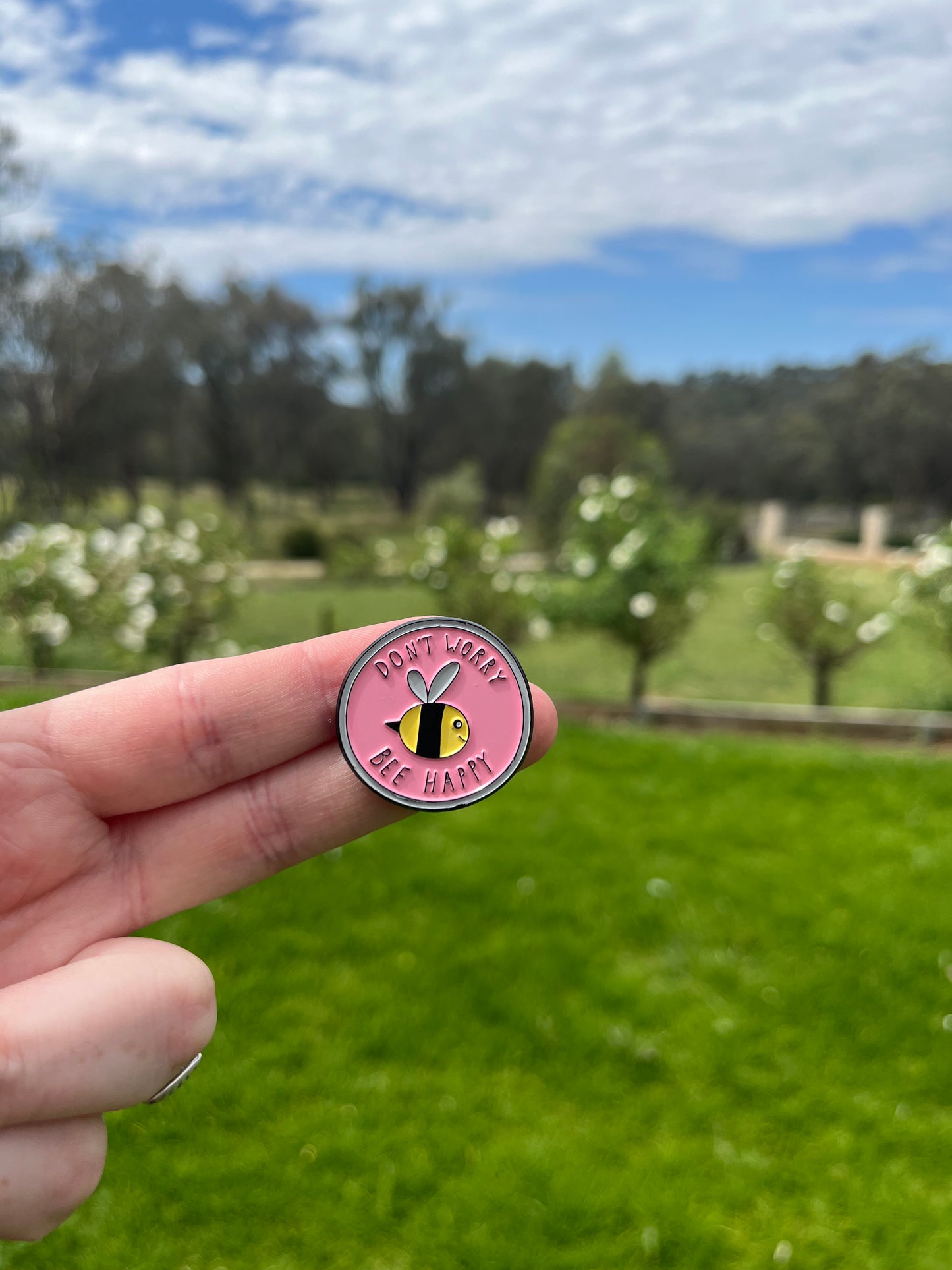 Bee Happy Pin